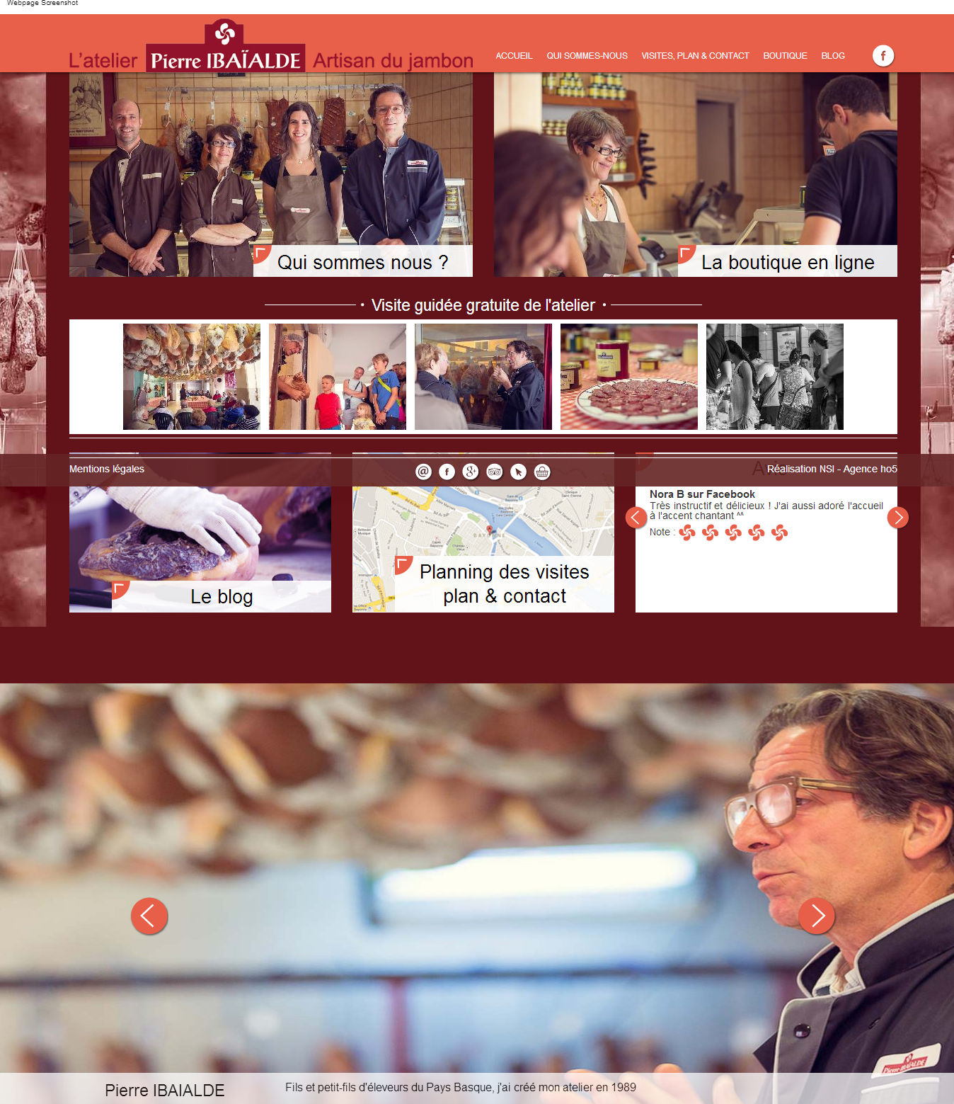 Pierre IBAÏALDE sur la toile !