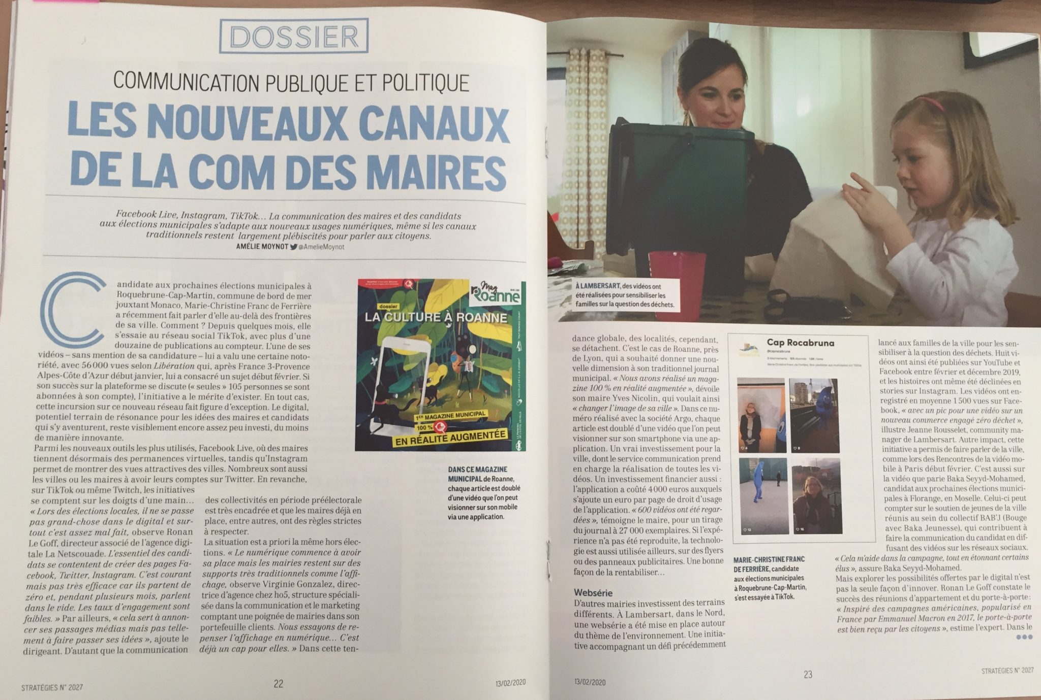 Virginie Gonzalez magazine Stratégies