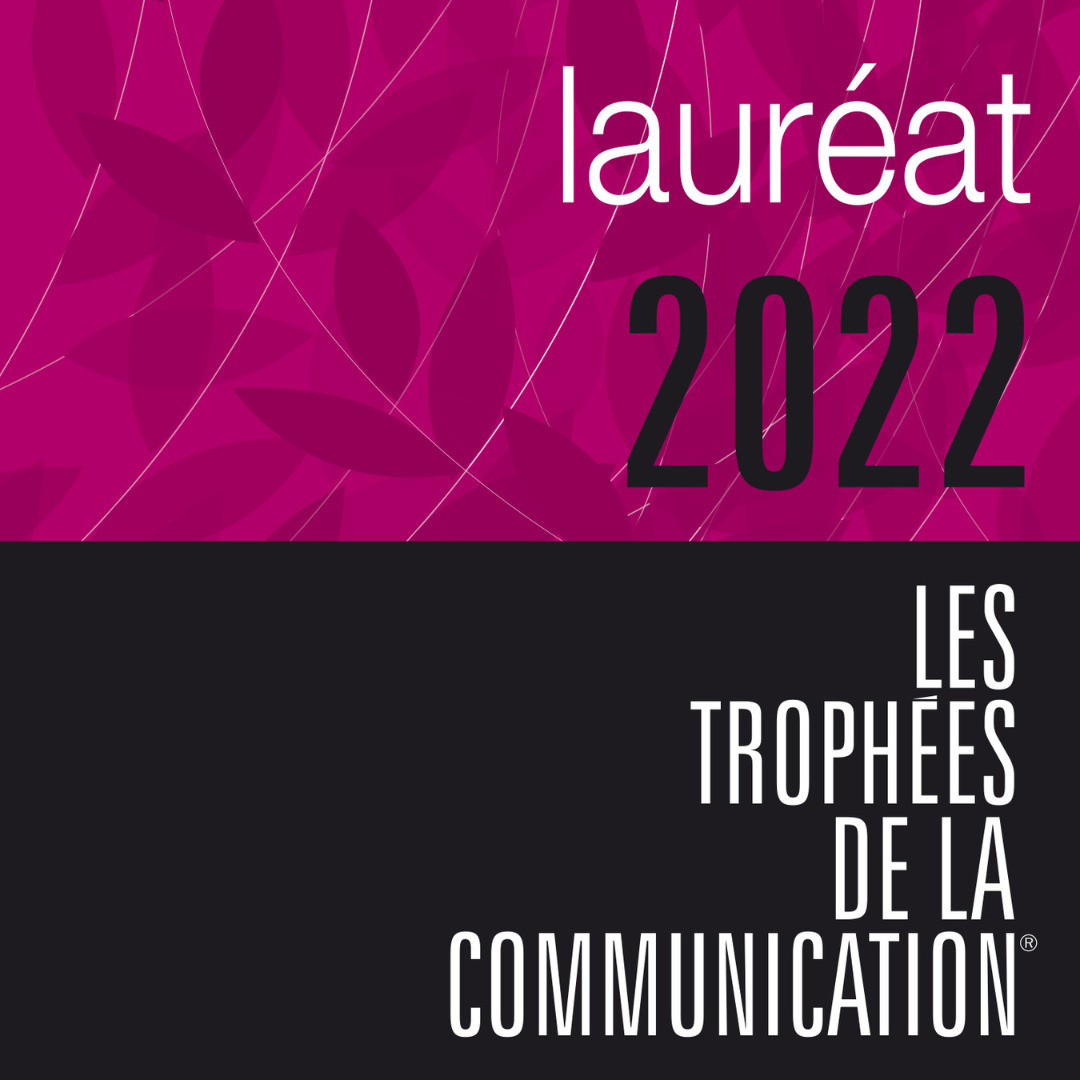 Visuel officiel Lauréat 2022 Trophées de la communication