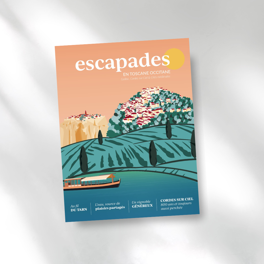 Première de couverture du magazine "Escapades en Toscane Occitane"