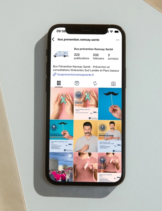 community management du compte du bus de prevention ramsay sante