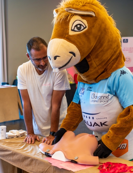 Photo prise lors de belharrose organisé pour la clinique belharra