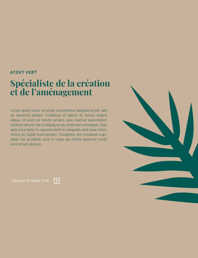 Creation site internet Atout vert par agence ho5