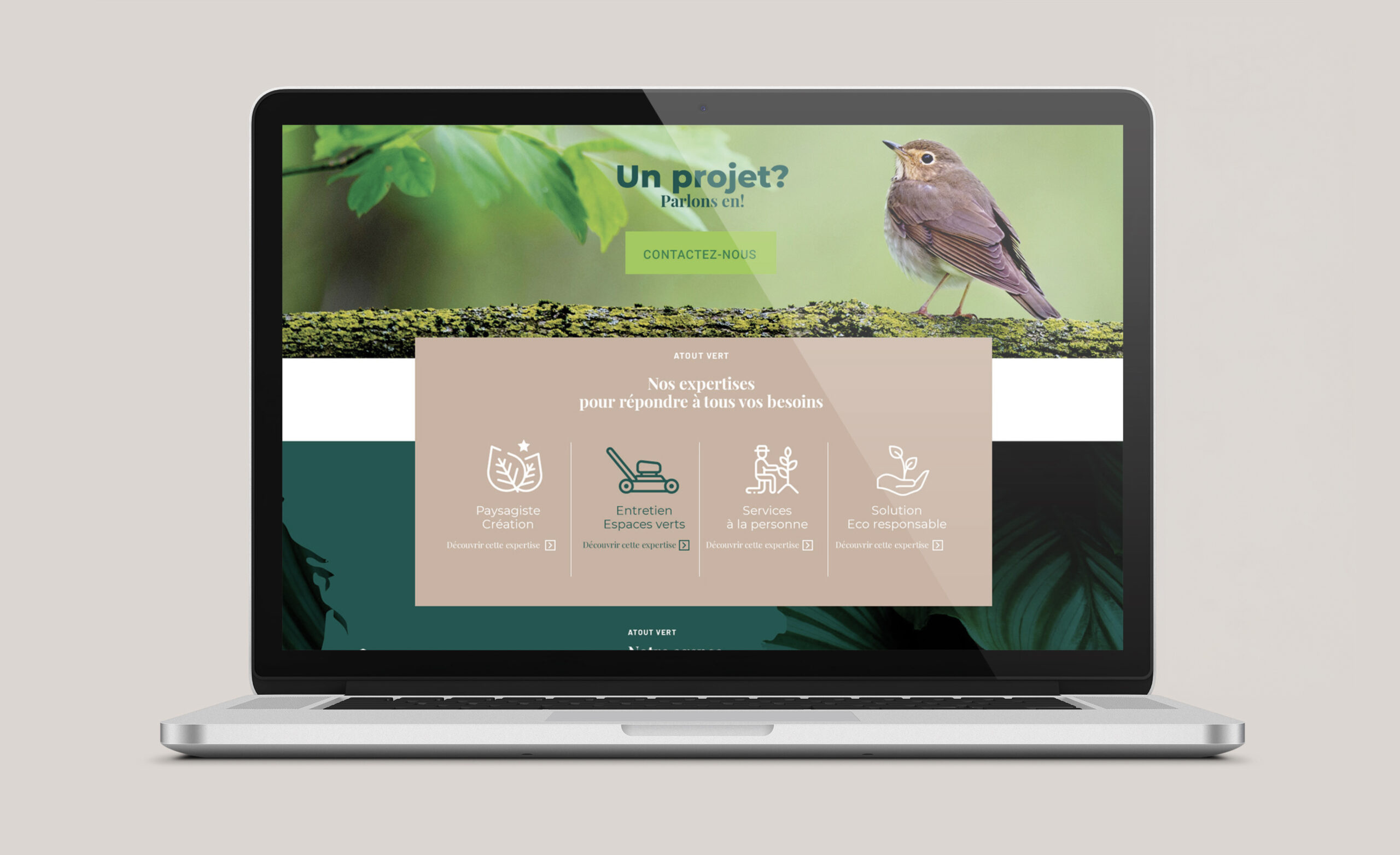 Creation site internet Atout vert par agence ho5