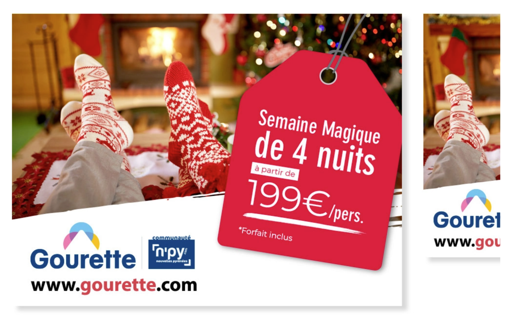 campagne stations de ski gourette adt64 par l'agence ho5