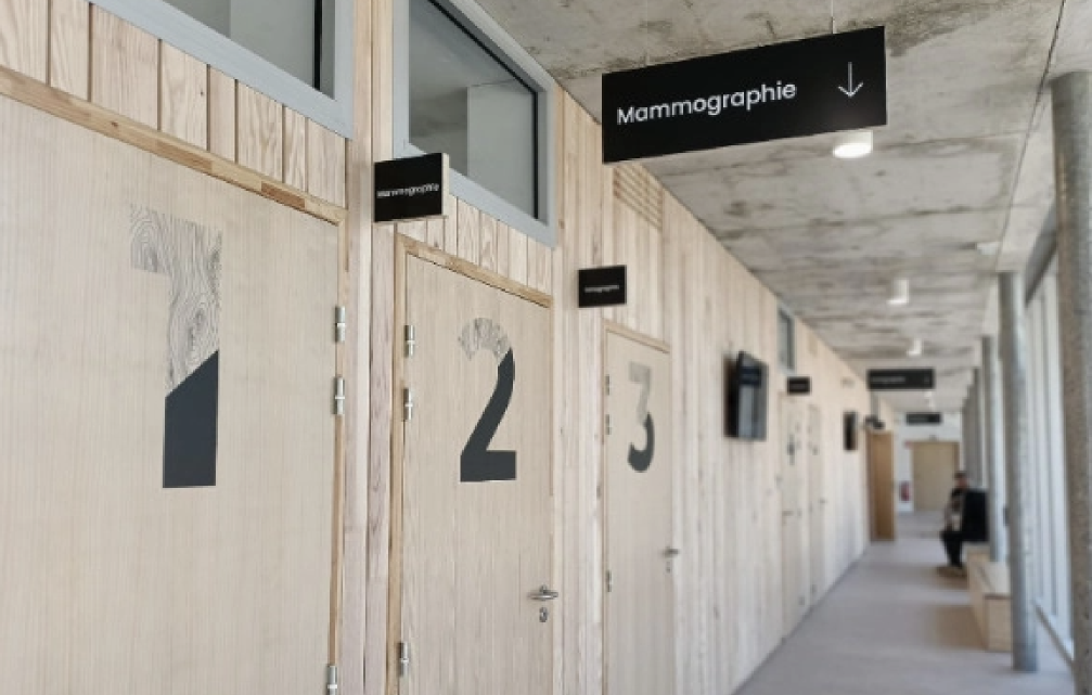 creation de la signaletique centre imagerie des landes par l'agence ho5