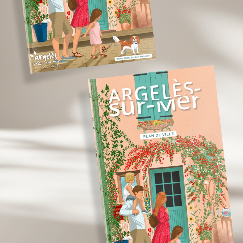 couverture plan de ville argeles sur mer par agence ho5