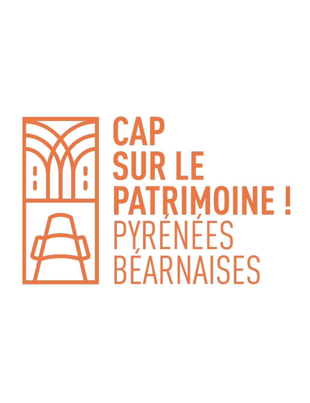 branding logo cap sur le patrimoine pyrénées béarnaises
