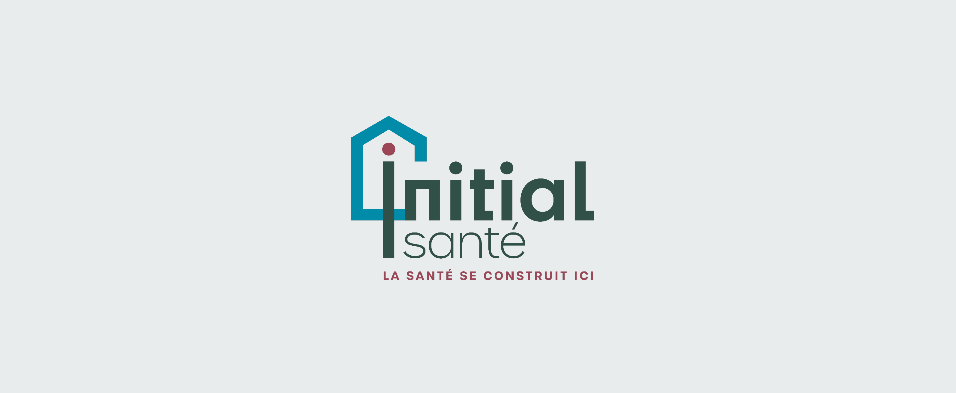 Creation du logo Initial santé par l'agence ho5