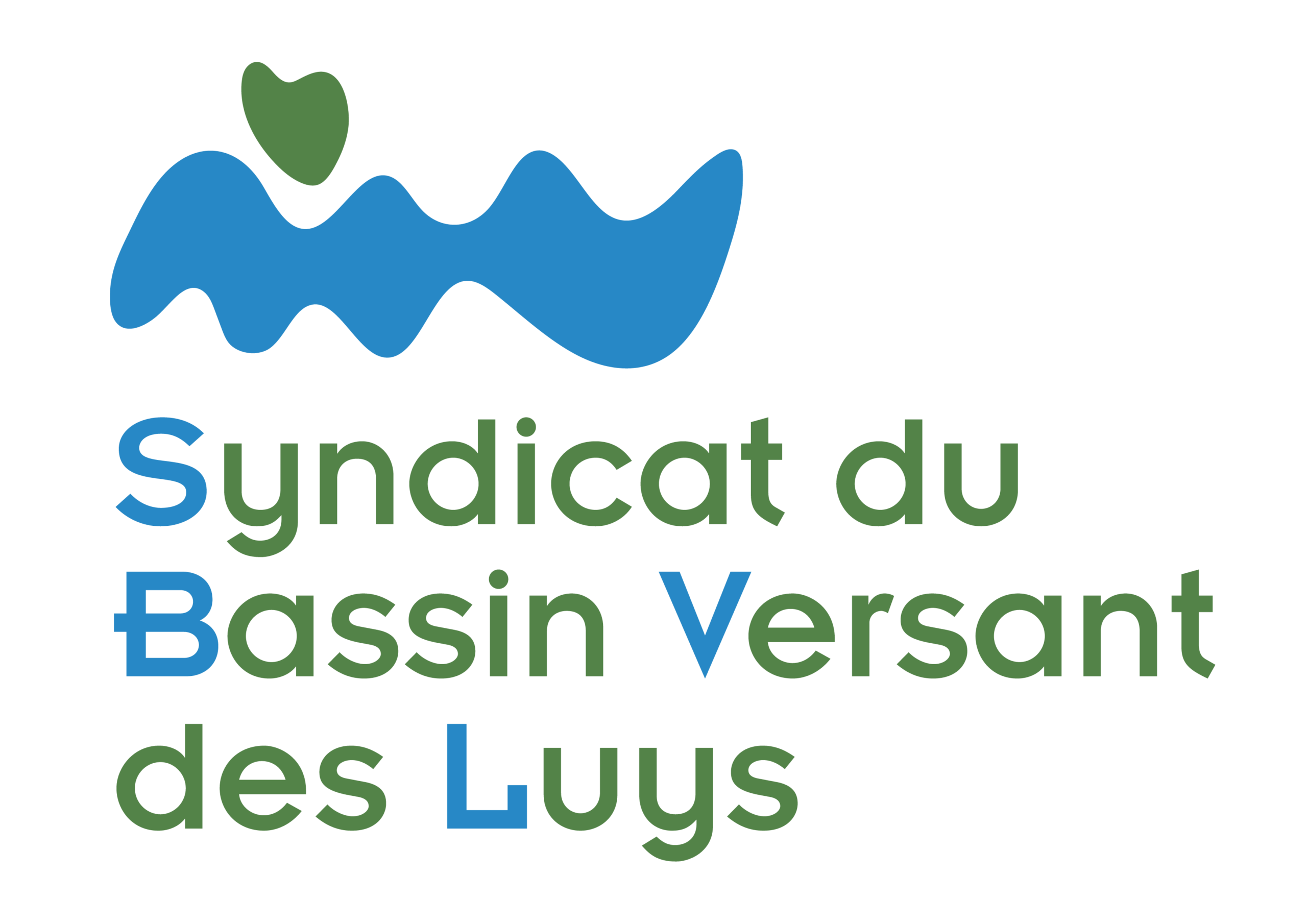 creation logo syndicat du bassin versant des luys par agence ho5