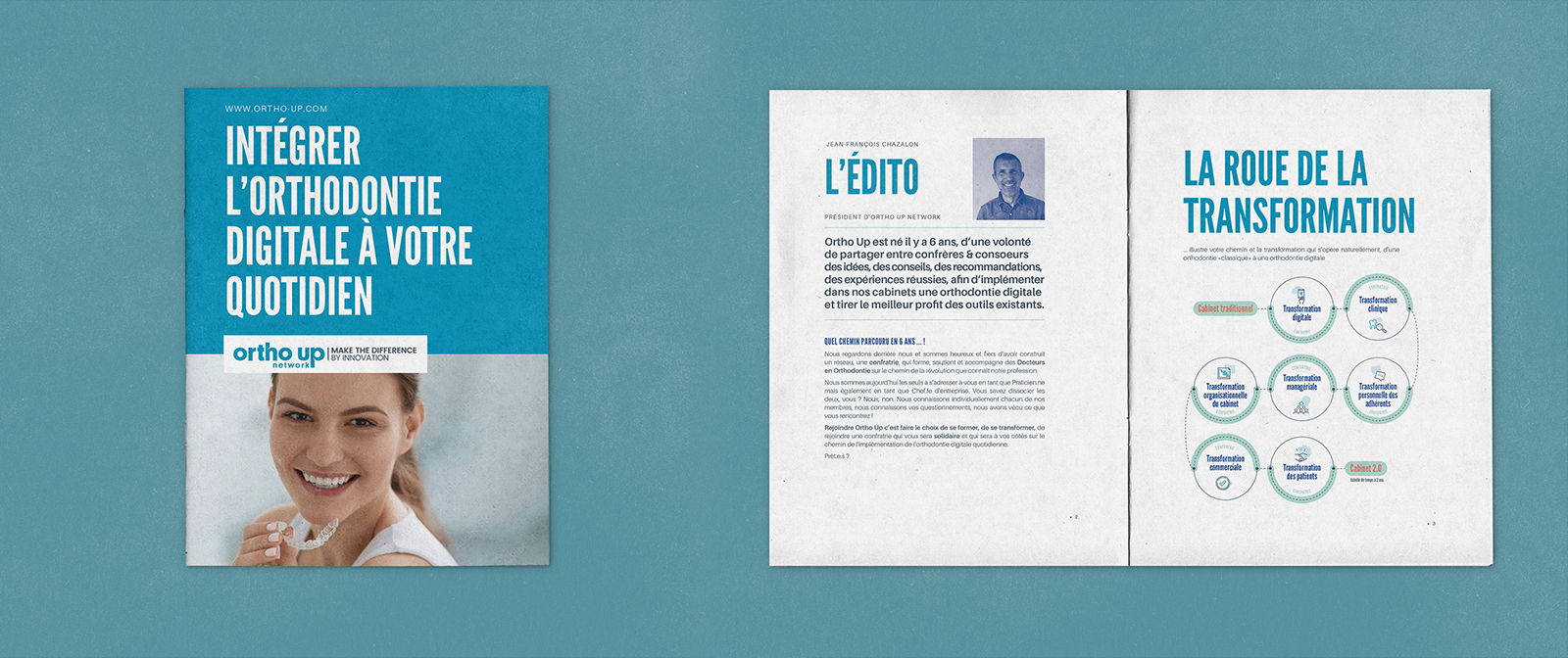 creation plaquette ortho up par agence ho5