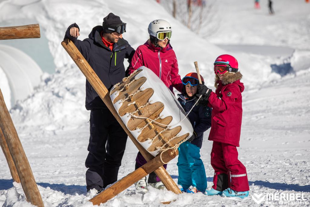thematisation parcours ludique meribel piste des inuits par agence ho5