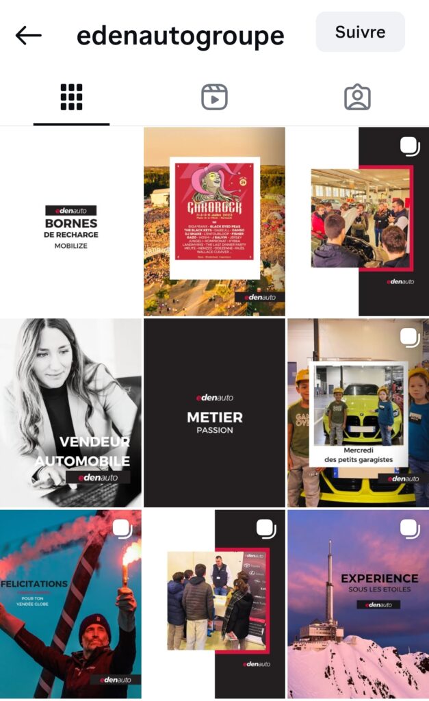community management et shooting photo edenauto par agence ho5