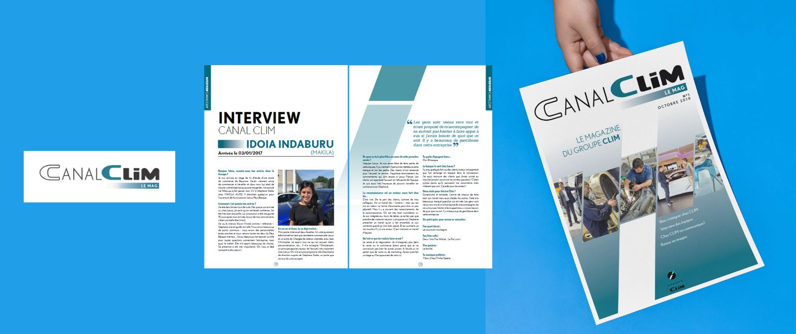 creation de canal clim le magazine interne du groupe clim par agence ho5