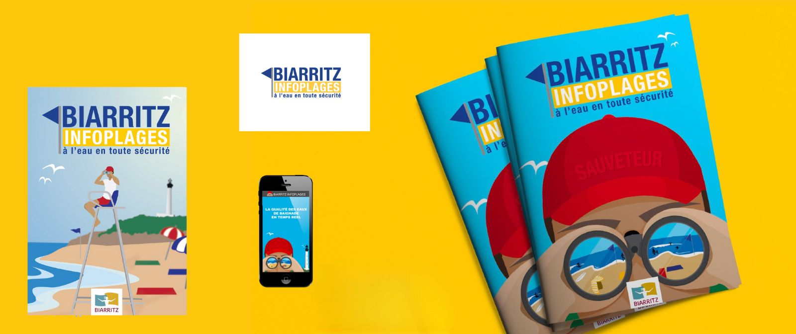 campagne sensibilisation guide infoplages ville de biarritz par agence ho5