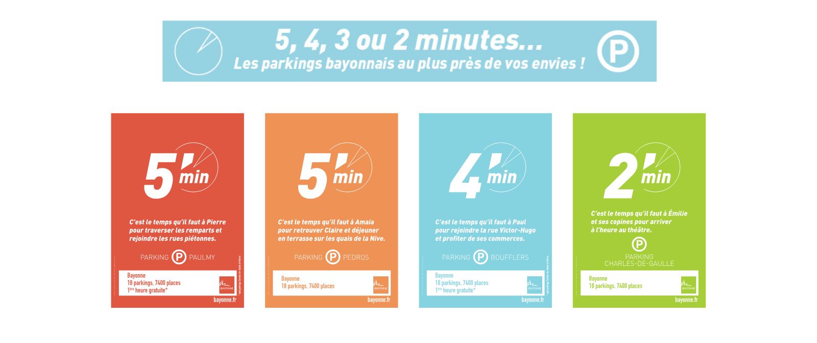 campagne affichage ville de bayonne slowlifestyle stationnement par agence ho5