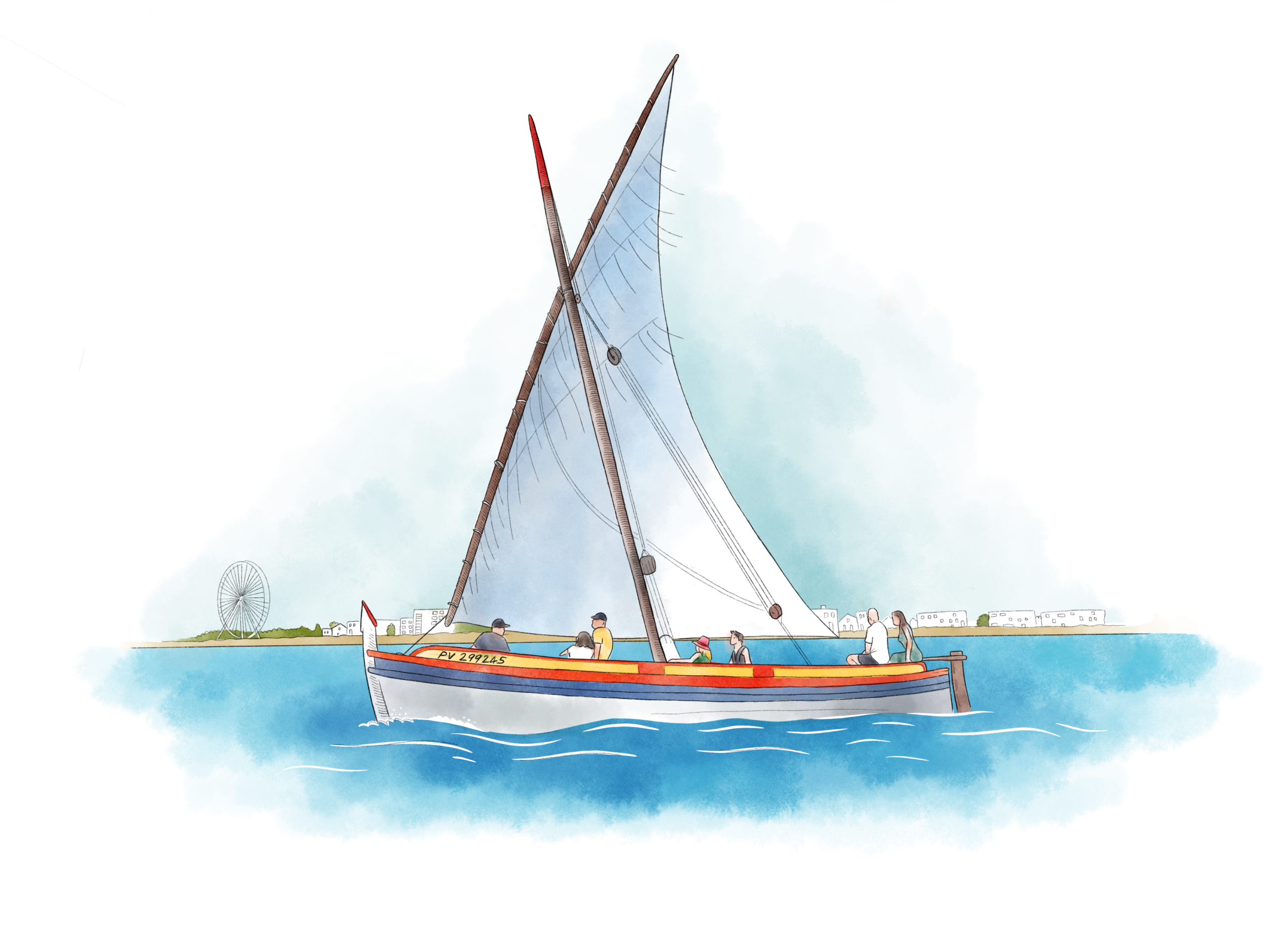 illustration barque argeles sur mer agence ho5