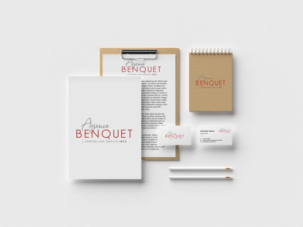 logo et charte graphique agence benquet par agence ho5