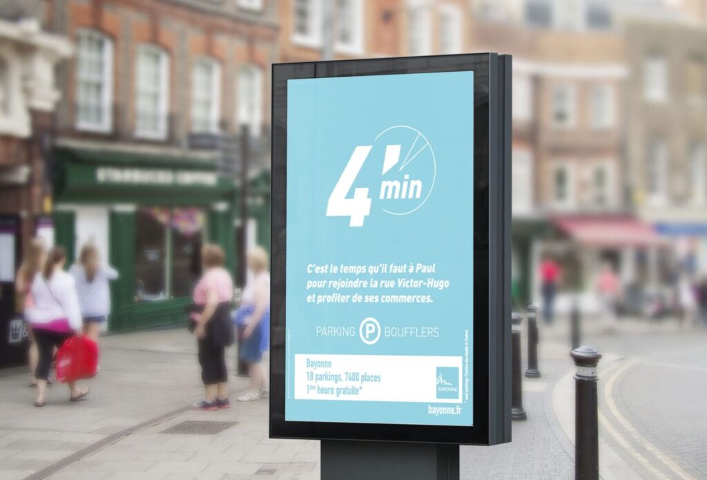 campagne affichage ville de bayonne slowlifestyle stationnement par agence ho5