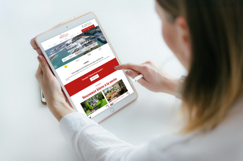 site internet agence benquet par agence ho5