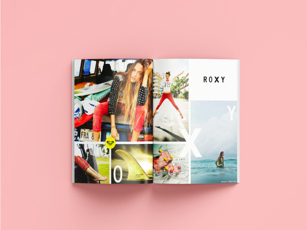 creation catalogue et shooting photo roxy