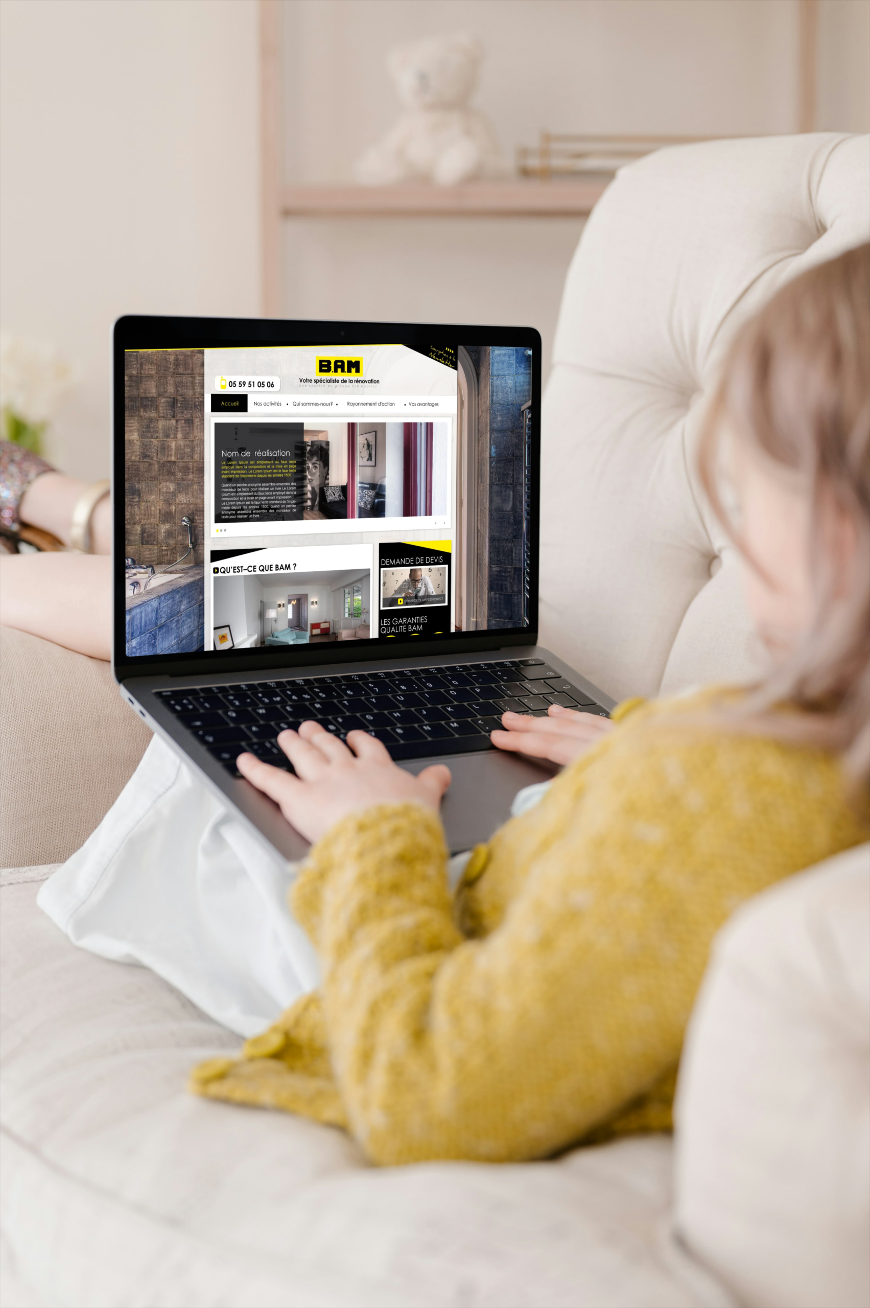 creation site internet bam saint jean de luz par agence ho5