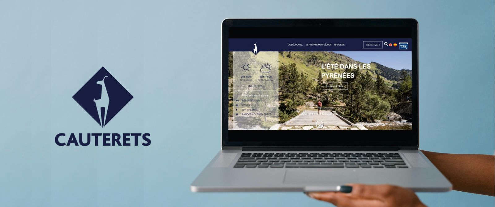 creation du site internet et live tv cauterets par agence ho5